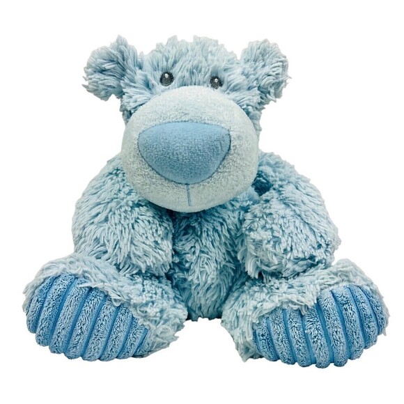 Aurora Other - Aurora Baby Light Blue Polar Bear Plush Shaggy Floppy Ribbed Feet Stuffed Animal